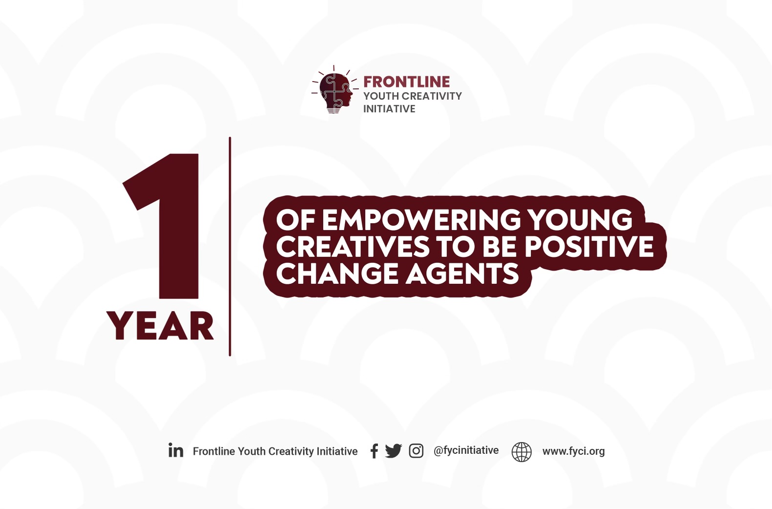 1 year of empowering young creatives to be positive change agents